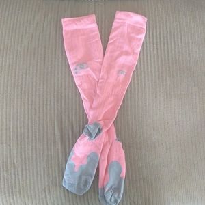 Pink compression socks